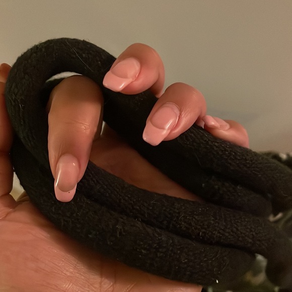 Black and White Boho Hobo Bag - Picture 4 of 4